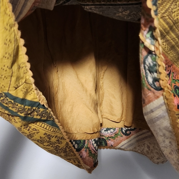 THE TERRITORY AHEAD Boho Cottage Floral Paisley Maxi Skirt Size 12 Art Festival - Picture 7 of 14